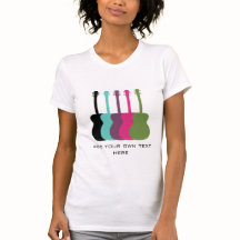 Vibrantly Coloured Guitars Women's Shirt