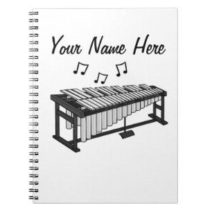 Vibraphone Percussion Teacher Percussionist Custom Notebook