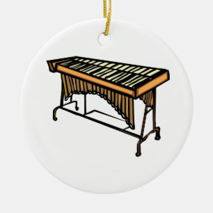 vibraphone simple instrument design.png ceramic tree decoration