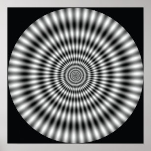 Vibrating Circle - Optical Illusion Poster