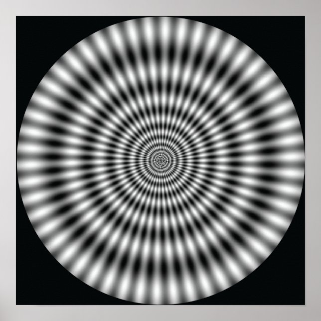 Vibrating Circle - Optical Illusion Poster (Front)
