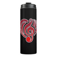 Vibrations Musical Love Red Heart Music Note DJ