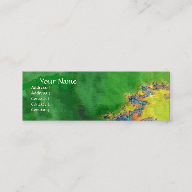 VIBRATIONS OF MATTER MINI BUSINESS CARD (Front)