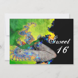 VIBRATIONS OF MATTER ,Sweet 16 Birthday Party Invitation