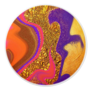 vibratory colour art ceramic knob