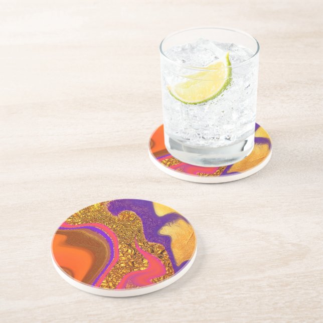 vibratory colour art coaster (Side)