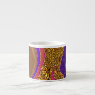 vibratory colour art espresso cup