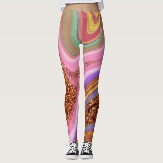 vibratory colour art leggings (Front)