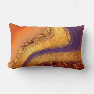 vibratory colour art lumbar cushion