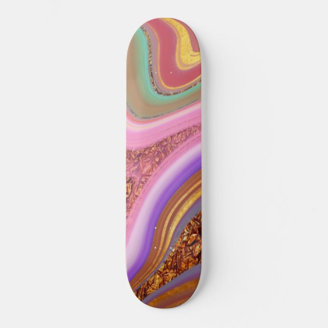 vibratory colour art skateboard (Front)