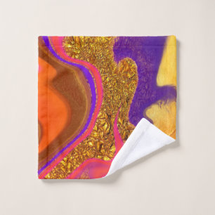 vibratory colour art wash cloth