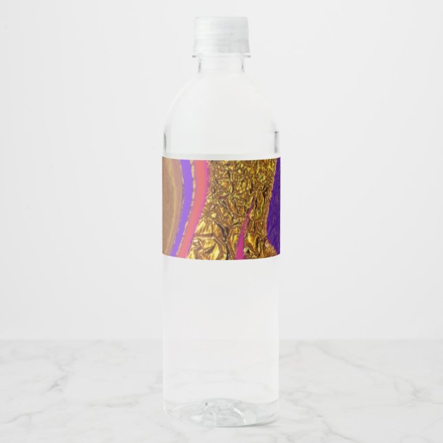 vibratory colour art water bottle label (Front)