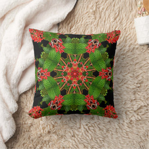 Viburnum Berries Kaleidoscope Cushion