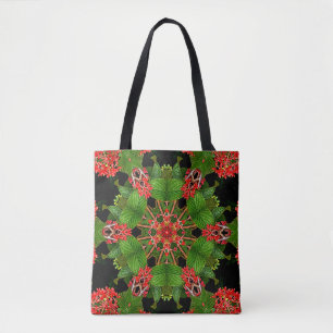 Viburnum Berries Kaleidoscope Tote Bag