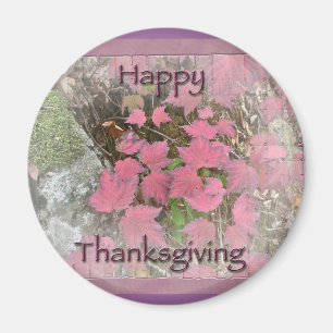 Viburnum Fall Foliage Happy Thanksgiving Items Magnet