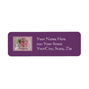Viburnum Fall Foliage Items Return Address Label