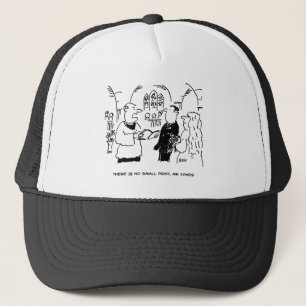 Vicar & Bridegroom at Wedding Marriage Ceremony Trucker Hat