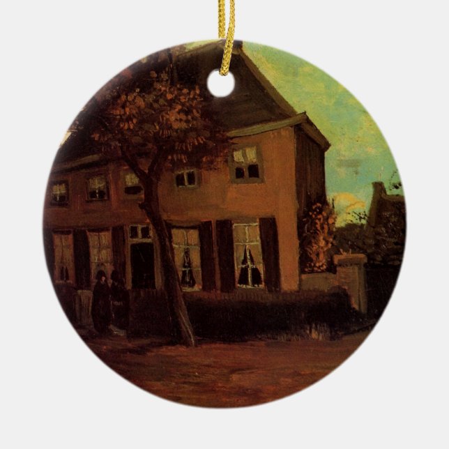 Vicarage at Nuenen by Vincent van Gogh Ceramic Ornament (Front)