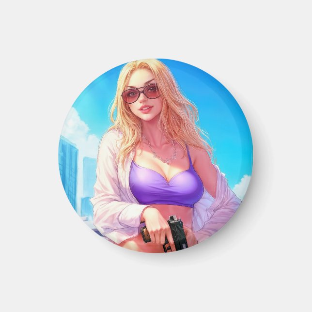 Vice Baby – Miami Heat with a Killer Smile Magnet (Front)