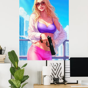 Vice Baby – Miami Heat with a Killer Smile Poster