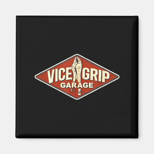 Vice Grip Garage Mechanic Dad Joke Handyman Grandp Magnet (Front)