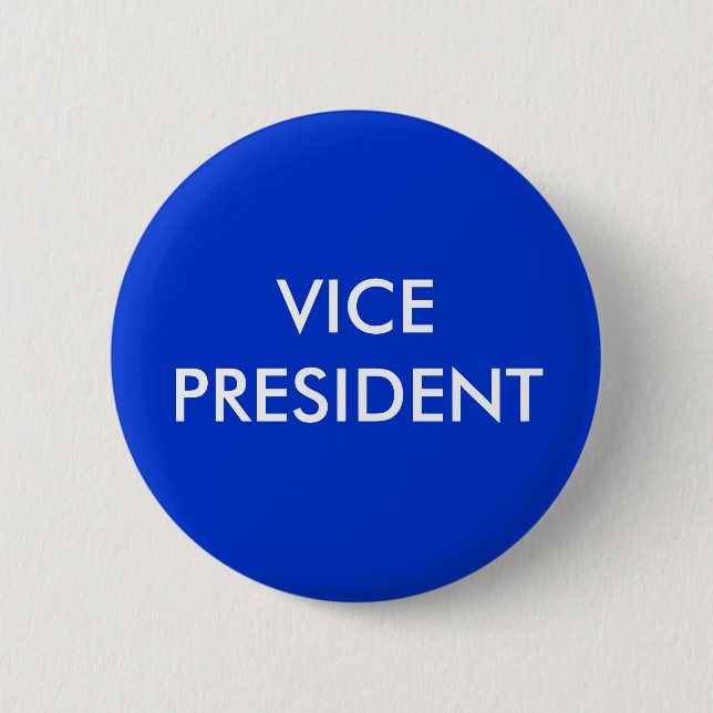 VICE PRESIDENT 6 CM ROUND BADGE (Front)