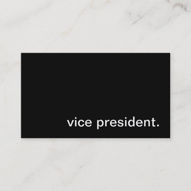 Vice President Business Card (Front)