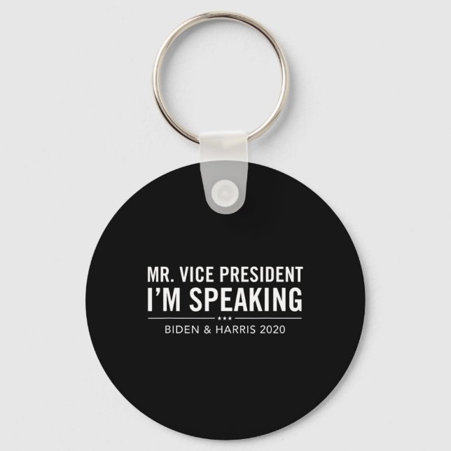Vice President I'm Speaking Im Speaking Kamala Har Key Ring (Front)