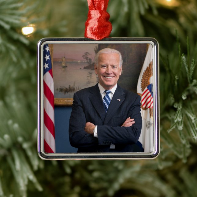 Vice President Joe Biden of Obama Presidency Metal Ornament (Tree)