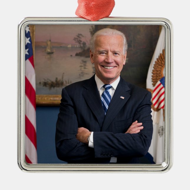 Vice President Joe Biden of Obama Presidency Metal Ornament (Front)