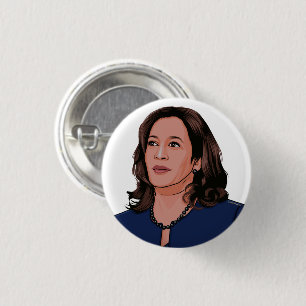 Vice President Kamala Harris 3 Cm Round Badge