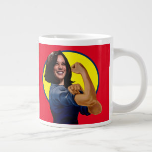 Vice President Kamala Harris as Rosie Large Coffee Mug