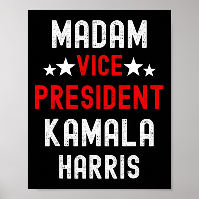 Vice President Kamala Harris Feminist Shirt. Herst Poster (Front)