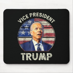 Vice President Trump Us Flag Biden 2024 Election M Mouse Pad