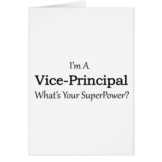 Vice-Principal (Front)
