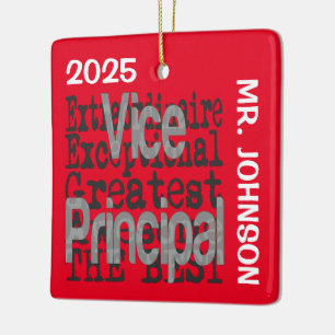 Vice Principal Extraordinaire CUSTOM Ceramic Ornament