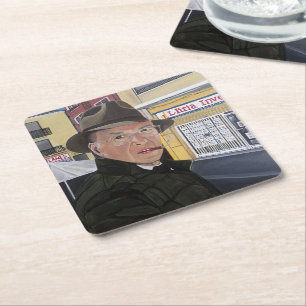 Vicente Castellano Benci Painting by Alfred Fox Square Paper Coaster