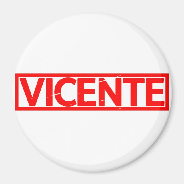 Vicente Stamp Magnet (Front)