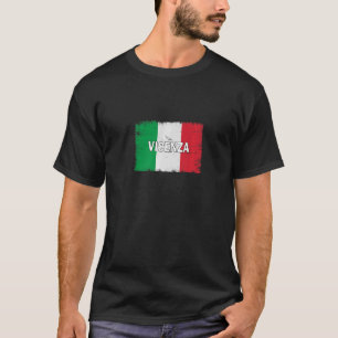 Vicenza Italy City With Italian Flag T-Shirt