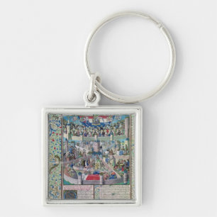 Vices and Virtues on Earth Key Ring