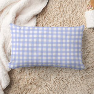 Vichy Blue Lumbar Cushion