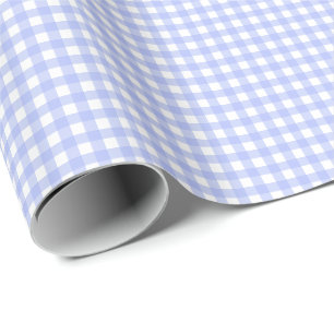 Vichy Blue Wrapping Paper