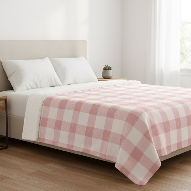 Vichy checkered blanket. sherpa blanket (Creator Uploaded)
