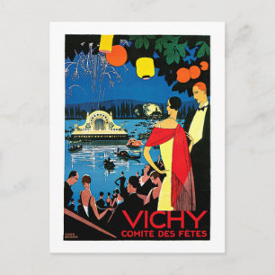 Vichy Comite Des Fetes ~ France Travel Art Postcard