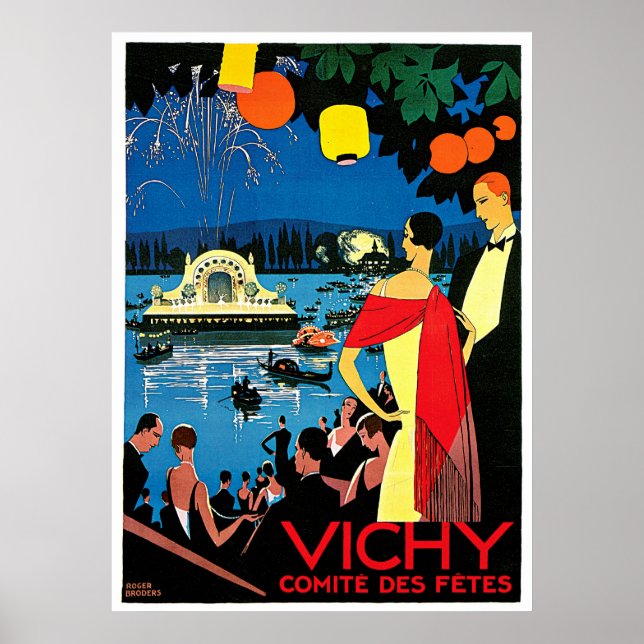 Vichy Comite Des Fetes ~ France Travel Art Poster (Front)