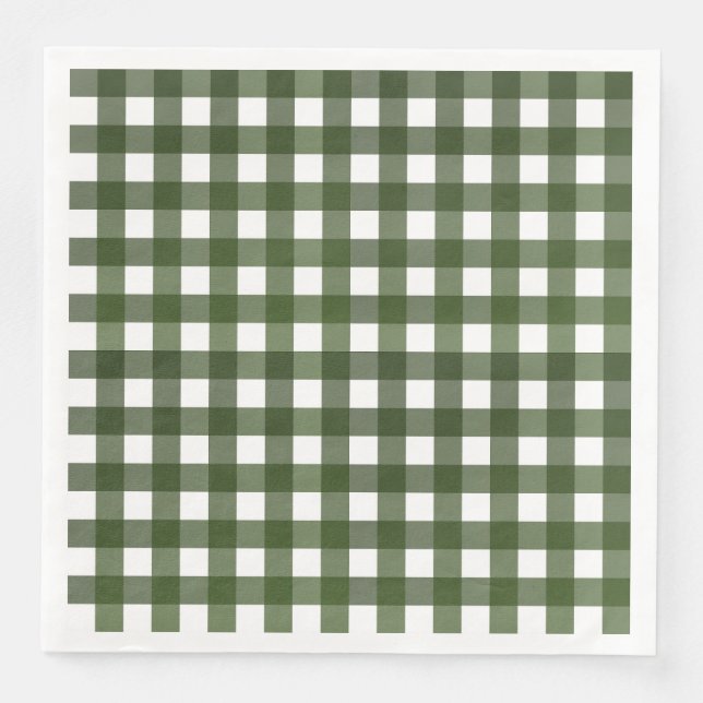 Vichy Green of Alsace Napkin (Front)