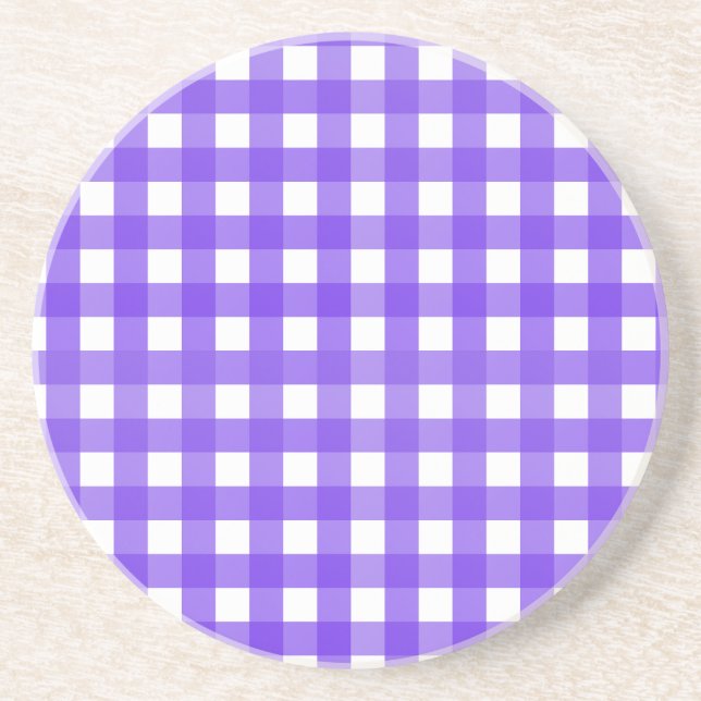 Vichy Lavande Coaster (Front)