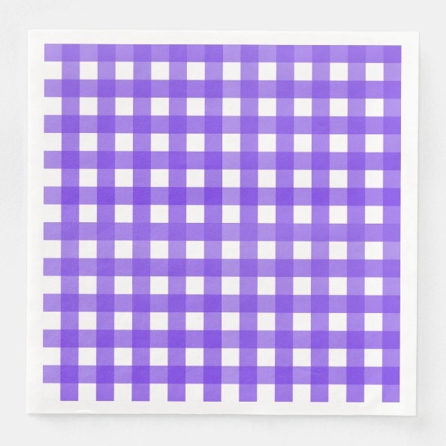 Vichy Lavande Napkin (Front)