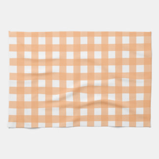 Vichy Light Orange Tea Towel