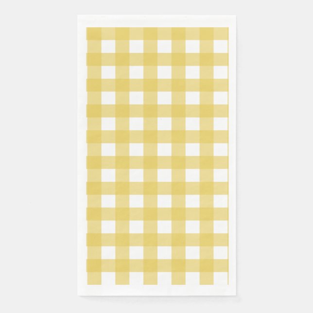 Vichy Light Yellow Napkin (Front)